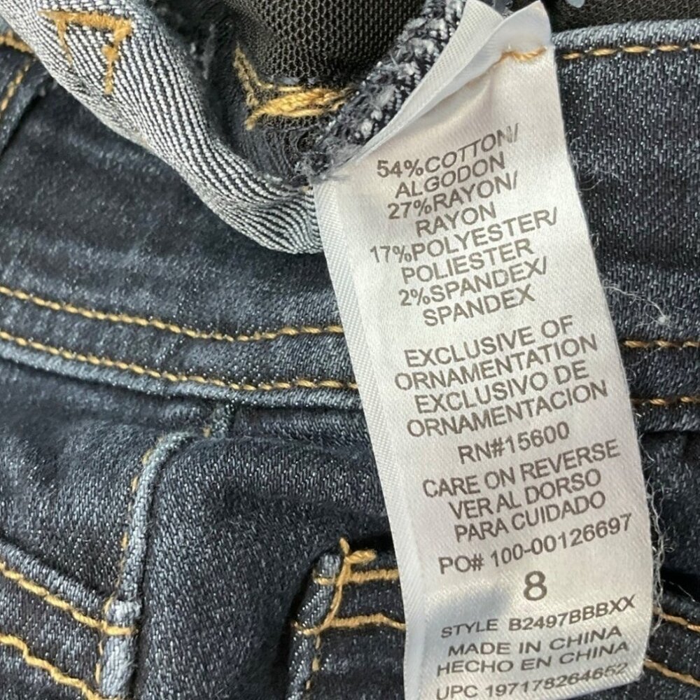 Democracy Womens 8 "Ab" Technology Bootcut Denim Jeans Dark Wash - Picture 7 of 11